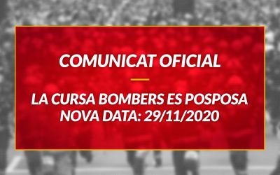 La Cursa Bombers de Barcelona es posposa al 29 de novembre 2020
