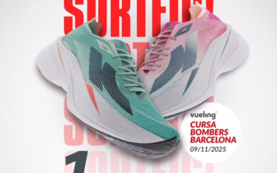 The IBE celebrates the Vueling Cursa Bombers Barcelona with a raffle of Decathlon sneakers