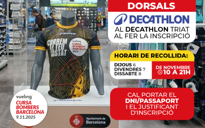 Estas son las tiendas Decathlon donde podrá ir a recoger su dorsal de la Vueling Cursa Bombers Barcelona
